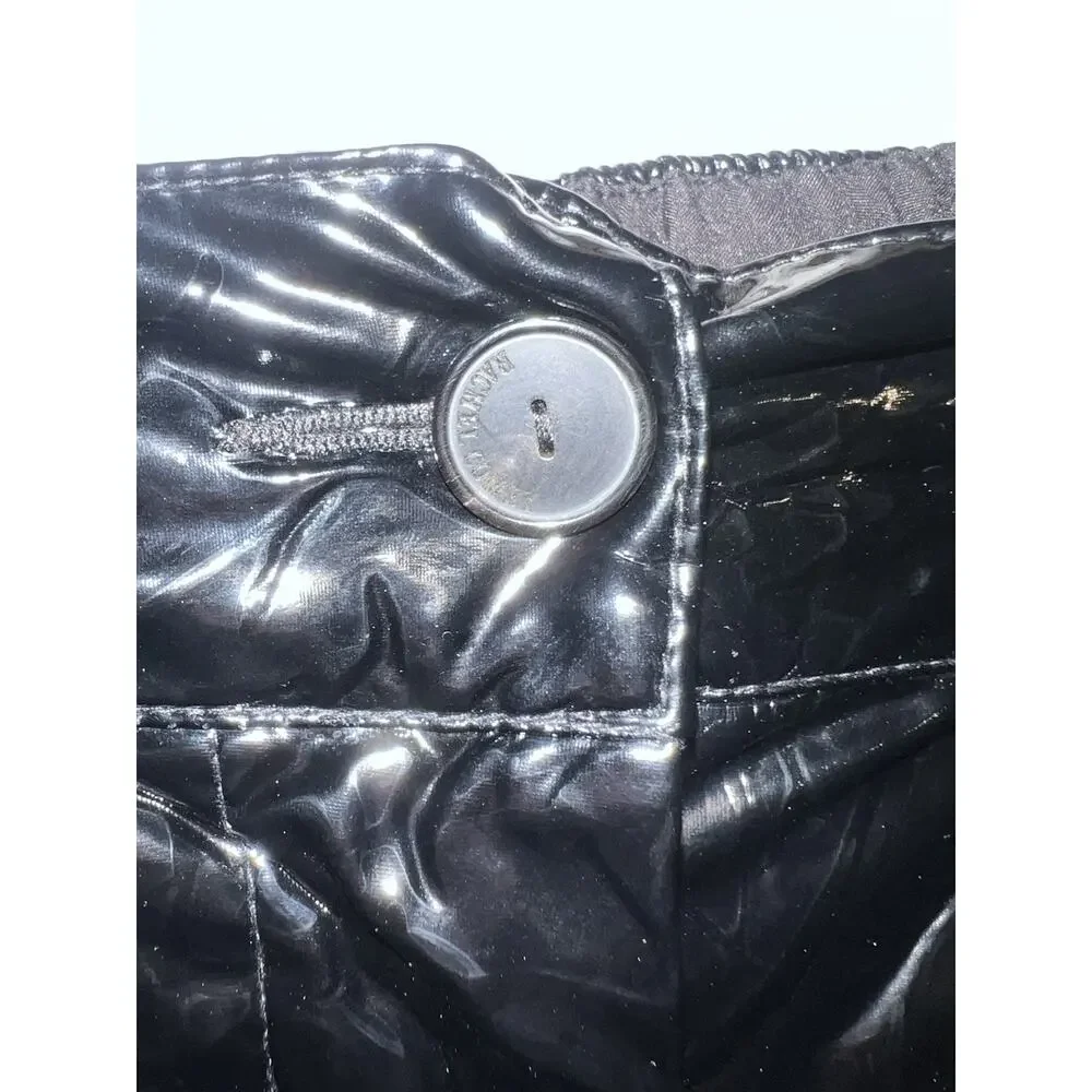 Rachel Comey Sone Vinyl Faux Leather Pleated Pants Black XS Y2K Revival - Picture 5 of 8